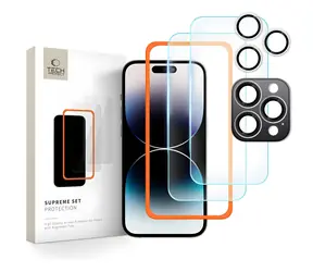 Zestaw Tech-Protect Supreme Apple iPhone 16 Pro Max / Szkło ochronne / 3 szt. / transparentne