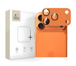 Tech-Protect Camfull Fit+ pomarańczowy / Szkło aparatu / Apple iPhone 17 Pro
