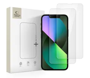 Szkło ochronne Tech-Protect Glass Fit+ transparentne / Szkło ochronne / do Apple iPhone 13 mini / hartowane / 2 szt. w opakowaniu