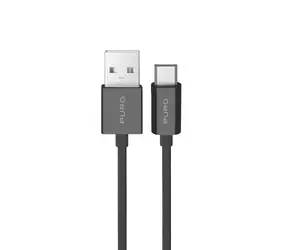 Kabel Puro TPE USB-A - microUSB czarny / Kabel do transmisji danych i ładowania / 2 m / 12 W