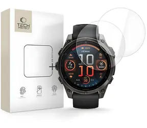 Szkło ochronne Tech-Protect Glass Fit+ przezroczyste / Szkło hartowane ochronne do smartwatcha / Garmin Fenix 8 47mm / 2 szt.