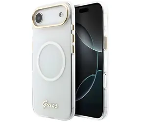 Guess IML Gradient Script Metal MagSafe biały / Tylna obudowa / iPhone Air