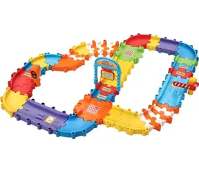 VTech Tut Tut Baby Flitzer - Zestaw drogowy Deluxe / wersja DE / 29 elementów / od 12 miesięcy do 5 lat