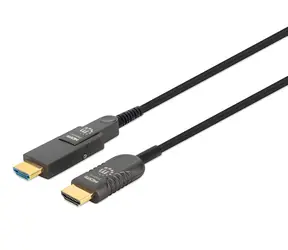 Kabel optyczny HDMI Manhattan 70 m czarny / Kabel HDMI / HDMI - Micro HDMI / 4K 60Hz / HDCP 2.2 / 18 Gbit/s