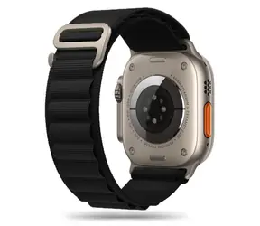 Pasek Tech-Protect Nylon Pro czarny / Pasek / do Apple Watch Series 4-9, SE, Ultra 1 i 2 / 42/44/45/49 mm