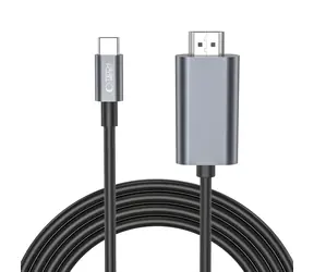 Tech-Protect UltraBoost czarny / kabel USB-C - HDMI / 4K 60Hz / 2 m
