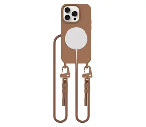 Tech-Protect MagNecklace brązowy / Osłona na pasek na szyję / MagSafe / Apple iPhone 15 Pro