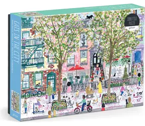 Galison Puzzle Koty w mieście / 1000 elementów / 69 x 51 cm