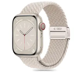 Tech-Protect Nylonmag beżowy / Pasek do Apple Watch / nylonowy, magnetyczny / 42/44/45/49 mm
