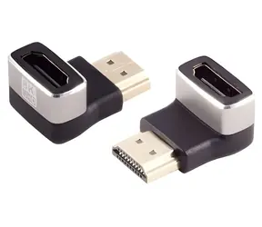 Adapter kątowy HDMI MicroConnect (FM) 90° czarny / Adapter / 8K
