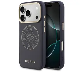 Guess Perforated 4G niebieski / Tylna obudowa / MagSafe / iPhone 17 Pro