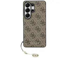 Brązowy brelok Guess 4G Classic z Logo / Tylna obudowa / Samsung Galaxy S26 Ultra / MagSafe
