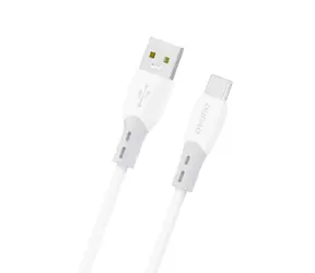 Kabel danych Dudao L25ST / USB-A / USB-C / 5A / 1 m / biały