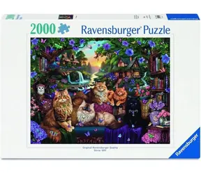 Ravensburger Puzzle Chata kota / 2000 elementów / 98 × 75 cm