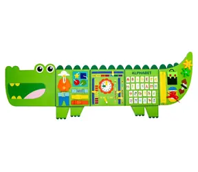 Tablica aktywności 2KIDS TOYS Krokodyl / Zabawka sensoryczna / od 3 lat