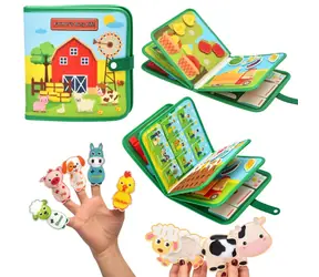 2KIDS TOYS sensoryczna książeczka edukacyjna Farma / od 3 lat