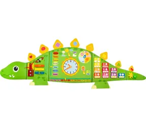 Tablica aktywności 2KIDS TOYS Dinozaur / Tablica sensoryczna / Tekstylna / od 3 lat