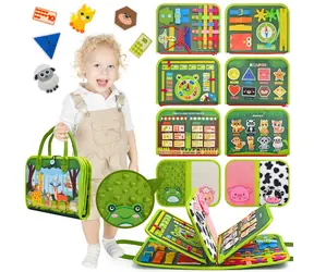 2KIDS TOYS sensoryczna książeczka z zabawkami Zwierzęta / od 3 lat