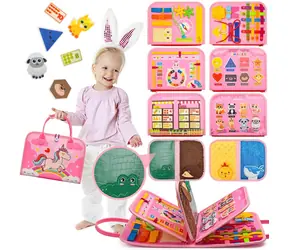 2KIDS TOYS sensoryczna książeczka edukacyjna Jednorożec 4 / od 3 lat
