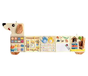 Tablica aktywności 2KIDS TOYS Pies / Tablica sensoryczna / Tekstylna / od 3 lat