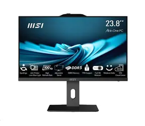 MSI PRO AP242P 14M-1090XEU czarny / Komputer typu „wszystko w jednym” / 23,8" FHD / Intel Core i3-14100 / 16 GB DDR5 / 512 GB SSD / bez systemu operacyjnego