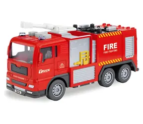 Rappa Wóz strażacki / Dźwięk i światło / Koło zamachowe / Długość 15 cm / od 3 lat