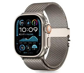 Tech-Protect Milano Titan / Pasek do Apple Watch / Szlufka mediolańska / 44/45/46/49 mm