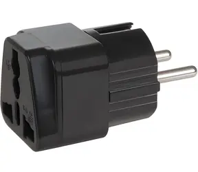 Maclean MCE155 czarny / Adapter podróżny / Wielka Brytania EU