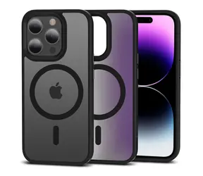 Tech-Protect MagMat matowa czerń / Etui / Apple iPhone 15 Pro / MagSafe