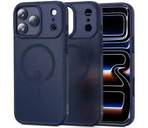 Tech-Protect MagMat ciemnoniebieski / Etui / Apple iPhone 17 Pro / MagSafe