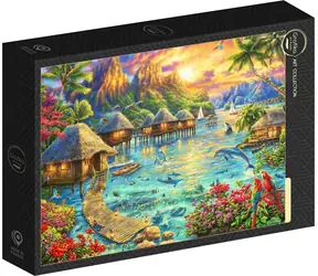 GRAFIKA Kolekcja puzzli artystycznych: Tropikalna oaza / 1000 elementów / 69 × 47,8 cm