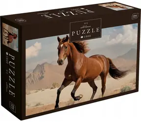 INTERDRUK Puzzle Dzikie Konie 2: Brązowy Dziki Koń / 1000 elementów