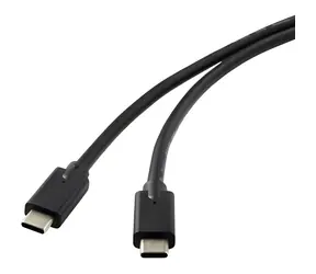 MicroConnect USB-C 3.2 Gen2x2 czarny / Kabel / USB-C (M) - USB-C (M) / 1 m / 20 Gbit/s