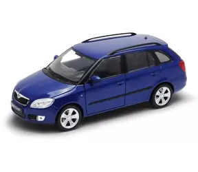 Model samochodu Welly Škoda Fabia Combi II (2009) niebieski / 1:24 / Metal i plastik / Otwierane drzwi