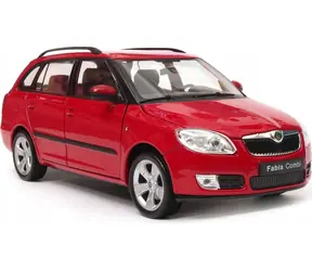 Welly Auto Škoda Fabia Combi II (2009) czerwony / Model samochodu / 1:24 / od 8 lat