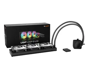 Be quiet! Light Loop IO LCD 360 mm czarny / Chłodzenie wodne procesora / Wentylator 3 x 120 mm / Wyświetlacz IPS 2,1" / Dioda LED RGB