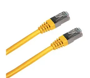 DATACOM Cat6 S/FTP żółty / Kabel krosowy / RJ45-RJ45 / 2 m