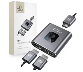 Tech-Protect HB07 szary / adapter HUB / HDMI / 4K 60Hz / 2w1