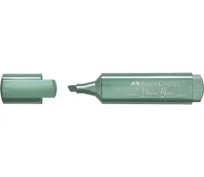 Zakreślacz Faber-Castell 1546 metaliczny zielony / końcówka 1, 2, 5 mm / tusz na bazie wody