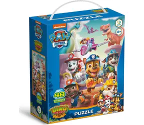 Puzzle DODO Psi Patrol: Ratowanie dinozaurów / 48 elementów / 23 x 32 cm
