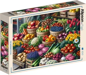 ALIPSON Puzzle Stojak Ogrodnika / 500 elementów / 47,8 x 34,2 cm