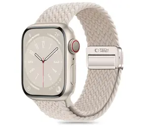 Tech-Protect Nylonmag beżowy / Pasek do Apple Watch 4/5/6/7/8/9/SE / 38/40/41 mm