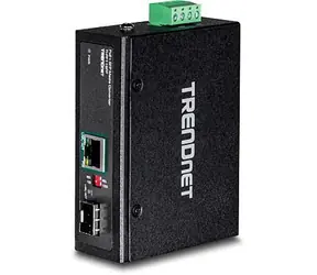 Trendnet TI-PF11SFP / Konwerter mediów / SFP na Gigabit PoE+ / 30 W / IP30 / -40~75 °C
