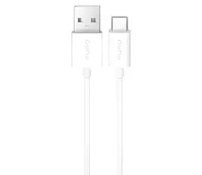 Puro TPE biały / Kabel danych / USB-A - USB-C / 10 W / 3 m