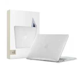 Tech-Protect SmartShell przezroczysty z brokatem / Etui ochronne / Apple MacBook Air 13" M2/M3 (2022-2024)