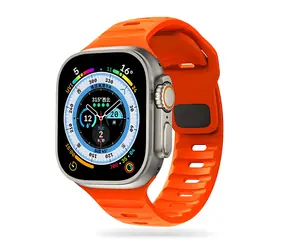 Pasek Tech-Protect IconBand Line pomarańczowy / Pasek / do Apple Watch 4-9/SE/Ultra 1/2 / 42/44/45/49 mm