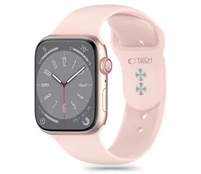Pasek silikonowy Tech-Protect do zegarka Apple Watch 38/40/41 mm różowy / Pasek / Silikon / Do zegarka Apple Watch 4/5/6/7/8/9/SE