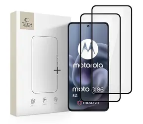 Szkło Tech-Protect Fit+ czarne / Szkło hartowane / Motorola Moto G86 5G/G86 5G Power / 2 szt.