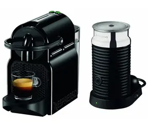 DeLonghi EN80.BAE Inissia czarny / Ekspres do kawy na kapsułki / Nespresso / 1260 W / 19 bar / 0,7 l