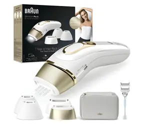 Braun Silk-expert Pro 5 PL5356 biało-złoty / Depilator IPL / 10 poziomów intensywności / zasilanie sieciowe